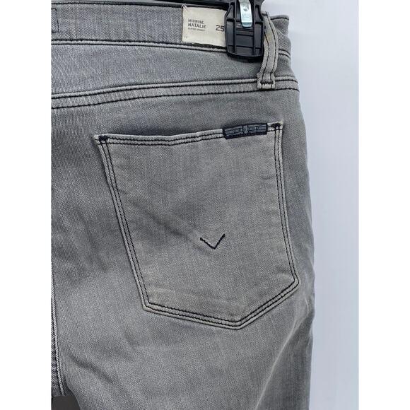 HUDSON Women's Light Gray Denim Super Skinny Midrise Natalie Jeans SZ 25 - Picture 4 of 12